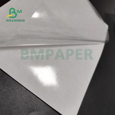 Kertas Stiker Perekat Putih Mengkilap 75gsm 80gsm Untuk Lapisan Cast Satu Sisi Supermarket