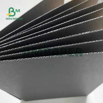 E F Flute Black Corrugated Paper Cardboard 110gsm 120gsm 150gsm Tebal