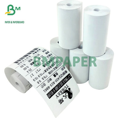 Mesin Kasir Putih Tinggi Gulungan Kertas Termal 48g 55g Untuk Mesin POS