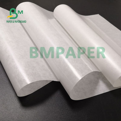 Kertas Putih 40gsm + 10g PE C1S MG Untuk Paket Makanan Goreng Menembus Panas 61 X 86cm