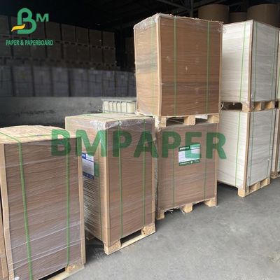 Kertas Papan Kraft Coklat Dilapisi PE Untuk Papan Wadah Makanan 300g + 15g PE