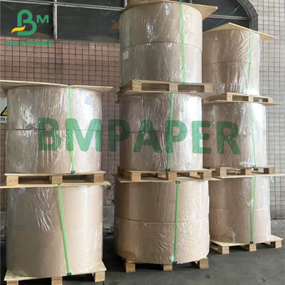Kertas Stok Piala Dilapisi PE Tunggal, Kertas Kraft Coklat 70g + 15g PE Kualitas makanan