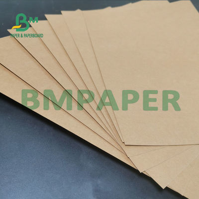 Kualitas makanan Brown Kraft Wrapping Paper Roll 300g + 15g PE Coating Untuk Kemasan