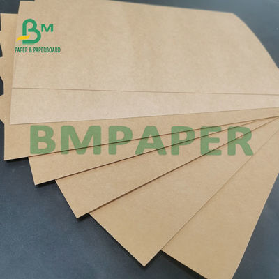 Kualitas makanan Brown Kraft Wrapping Paper Roll 300g + 15g PE Coating Untuk Kemasan