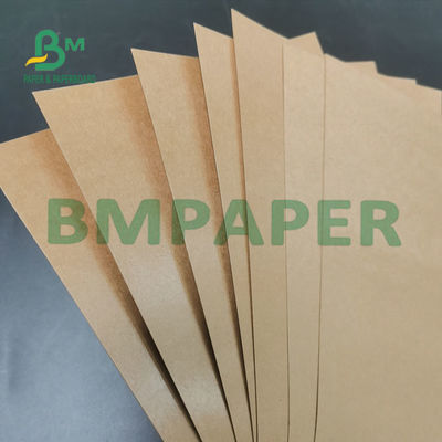 Kualitas makanan Brown Kraft Wrapping Paper Roll 300g + 15g PE Coating Untuk Kemasan