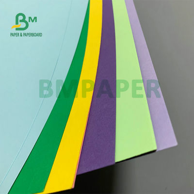 Woodfree Bristol Craft Paper Sheet Uncoated Colorful Untuk DIY
