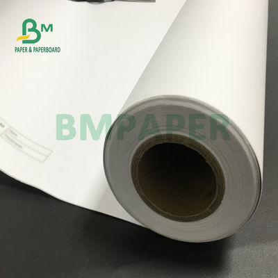 914mm X 100m 20lb Inkjet Bond Paper Dua Sisi Putih Untuk Penggambaran Desain