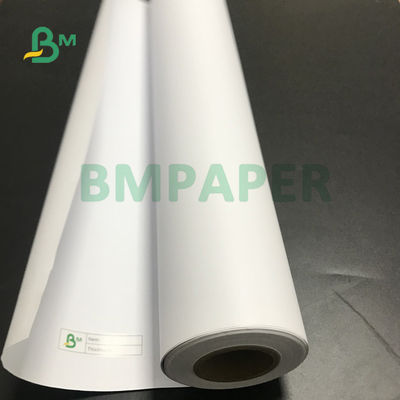 914mm X 100m 20lb Inkjet Bond Paper Dua Sisi Putih Untuk Penggambaran Desain