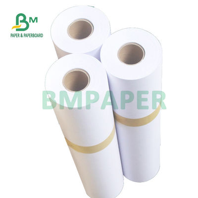Large Format 80gsm 20LB Cad Plotter Paper Roll 18' 24' 36' X 500ft Untuk Teknik Arsitektur Gambar