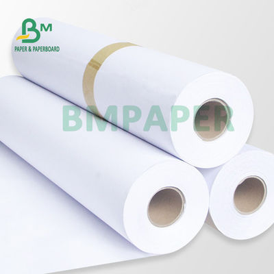 Large Format 80gsm 20LB Cad Plotter Paper Roll 18' 24' 36' X 500ft Untuk Teknik Arsitektur Gambar