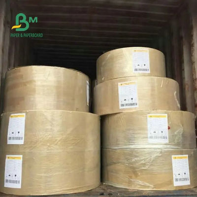 Oilproof Brown Kraft Liner Board, PE Coated Paper Rolls Untuk Pembungkus Makanan 70gsm 80gsm 90gsm
