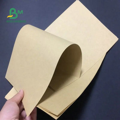 Oilproof Brown Kraft Liner Board, PE Coated Paper Rolls Untuk Pembungkus Makanan 70gsm 80gsm 90gsm