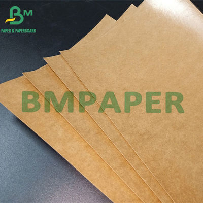 140g + 15g Satu Sisi Lapisan PE Kualitas makanan Brown Kraft Papel Untuk Kemasan Makanan