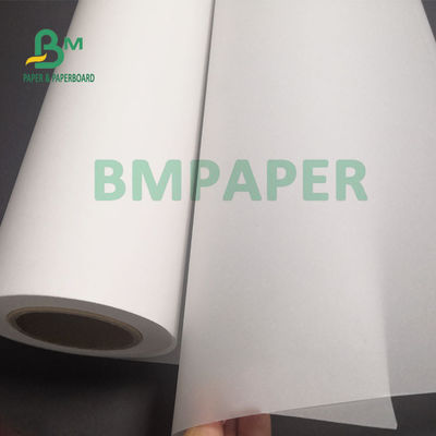 80gsm Gulung Kertas Kalkir Putih Tembus Untuk Lukisan Sketsa 20'' x 50 yard