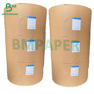 Kertas Kraft Karung Putih Dikelantang 80gsm Kekuatan Tinggi Untuk Tas OEM