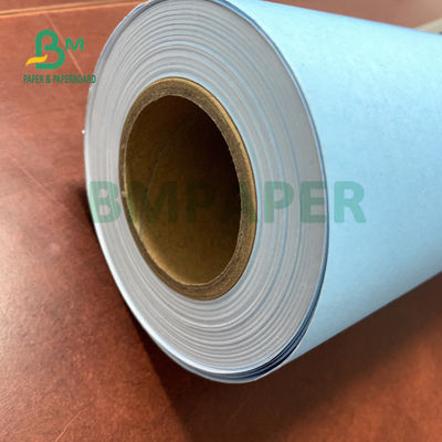 80gsm Satu Sisi Biru Kertas Plotter CAD Untuk Teknik 610mm X 150m