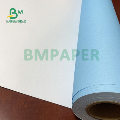 80gsm Satu Sisi Biru Kertas Plotter CAD Untuk Teknik 610mm X 150m