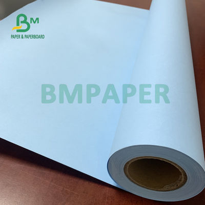 20LB Sisi Ganda Kertas Salinan Teknik Biru Tidak Dilapisi 620mm X 100m