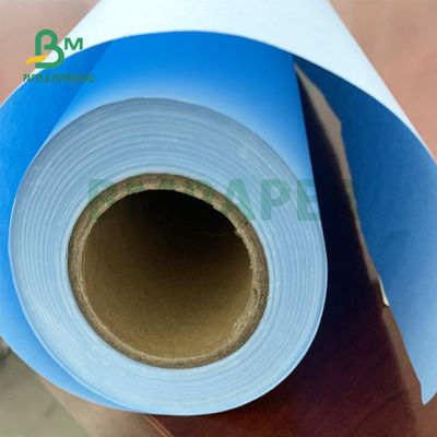 24'' X 150ft 2'' Core Blue Engineering Plotter Paper Untuk Desain 20lb