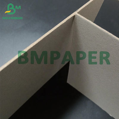 Pulp Daur Ulang 0.4mm - 2mm Tebal Dua Sisi Papan Kertas Abu-abu Untuk Folder