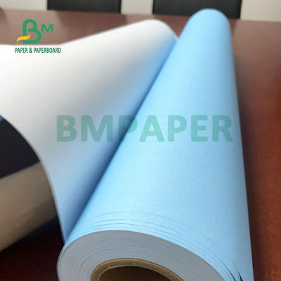 30'' X 150ft 2'' Core Satu Sisi Biru Kertas Bond CAD 20lb Kelancaran