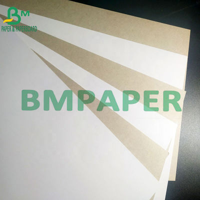 200g - 450g Dilapisi Papan Kertas Dupleks Putih Dengan Bahan Pulp Daur Ulang Abu-abu Kembali