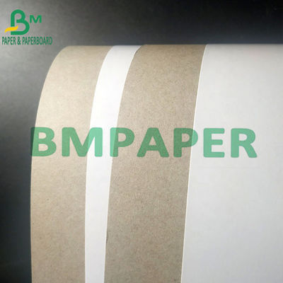 200g - 450g Dilapisi Papan Kertas Dupleks Putih Dengan Bahan Pulp Daur Ulang Abu-abu Kembali