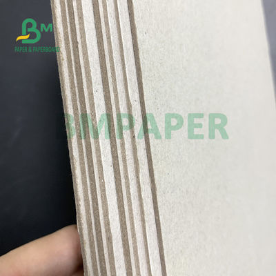 1600gsm Gloss Finish 2 Sisi Papan Jerami Belakang Abu-abu 508mm X 860mm
