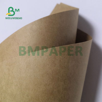 300gsm Brown Unbleached Kraft Paper Board Roll Untuk Kemasan Makanan Cepat Saji 70cm