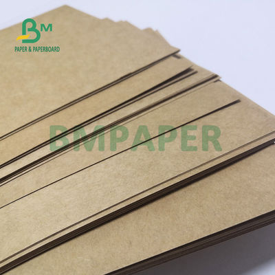 300gsm Brown Unbleached Kraft Paper Board Roll Untuk Kemasan Makanan Cepat Saji 70cm