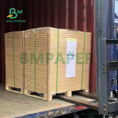 300gsm Brown Unbleached Kraft Paper Board Roll Untuk Kemasan Makanan Cepat Saji 70cm