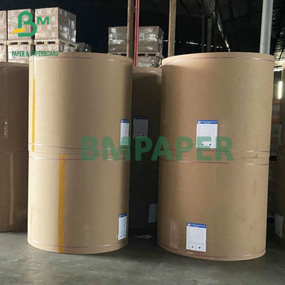 BM Supply 70gsm 75gsm Semi Extensible Kraft Paper Brown Untuk Packing Semen