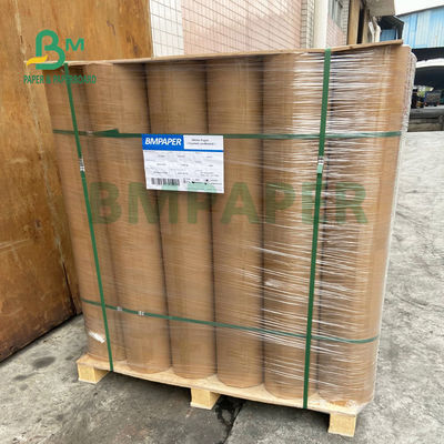 300gsm Kertas Kraft Coklat Tua Gulungan Pulp Kayu Perawan Tanpa Robek