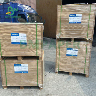 Kertas C2S Teks Putih Gloss 100lb Untuk Kartu Rak 315mm x 468mm Putih Tinggi