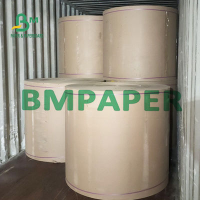 Brown Kraft Liner Board 70gsm 90gsm 92cm Untuk Papan Bergelombang