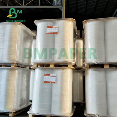 Gulungan Kertas Pembungkus Jerami 28gsm Untuk Minum Kualitas makanan 29mm 35mm x 5000m