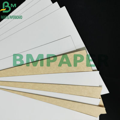 300gsm Kualitas makanan Coated White Kraft Paper Dengan Brown Back Untuk Wadah Makanan