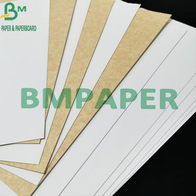 300gsm Kualitas makanan Coated White Kraft Paper Dengan Brown Back Untuk Wadah Makanan