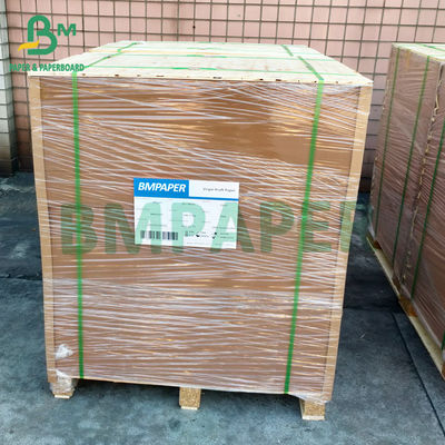 Kertas Kraft Tas Tugas Berat 80gsm 90gsm Kertas Kraft Perawan Kekuatan Tinggi