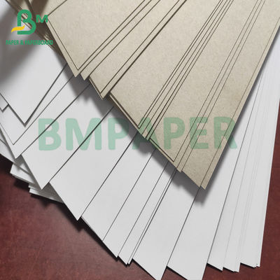 Dapat didaur ulang 400gsm Sepenuhnya Dilapisi Chipboard Berjajar Putih Abu-abu Kembali
