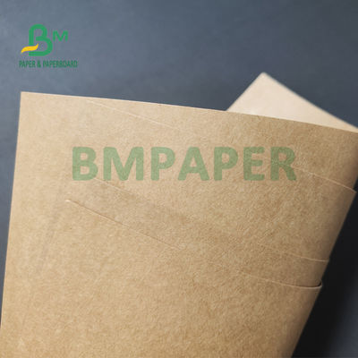 250gsm - 400gsm Virgin Brown Kraft Paper Untuk Kotak Makanan Cepat Saji Kekuatan Yang Baik