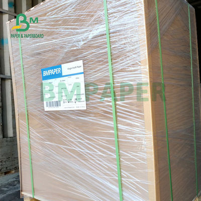 250gsm - 400gsm Virgin Brown Kraft Paper Untuk Kotak Makanan Cepat Saji Kekuatan Yang Baik