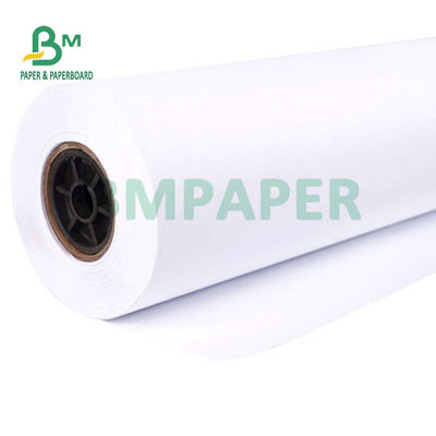 20lb CAD Uncoated Inkjet Plotter Paper Untuk Rencana Rekayasa 24'' 36'' X 150'