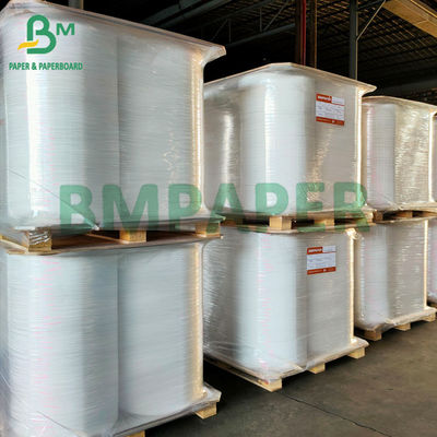 Food Safe 24gsm Kertas Bungkus Jerami Warna Putih Gulungan 27mm X 6000 Meter