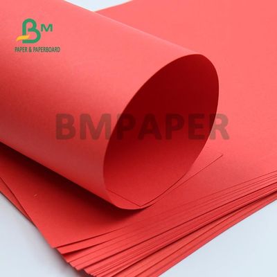 100 - 250gsm Warna Merah Kertas Bristol Tidak Dilapisi Untuk Kerajinan DIY 1350mm Gambar Yang Jelas