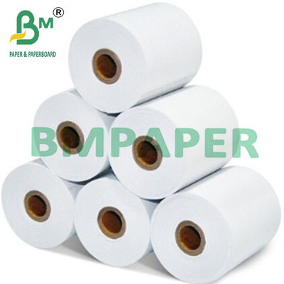 80x80MM 57x50MM Kertas Obligasi Kertas Tembus Putih Untuk Mesin Kasir