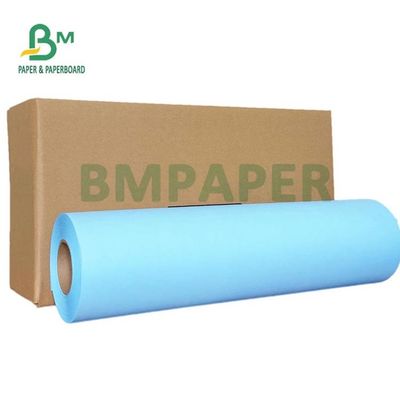 80gsm Blue Digital Paper Untuk Gambar Teknik 20'' 24'' X 50yards 2 Inch Core