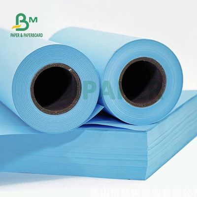 80gsm Blue Digital Paper Untuk Gambar Teknik 20'' 24'' X 50yards 2 Inch Core