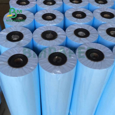80gsm Double Sided Blueprint Drafting Paper Untuk Gambar Konstruksi 20'' X 50 Yards