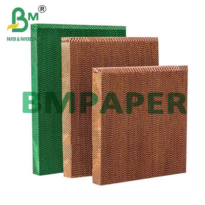 95g Kertas Selulosa Warna Coklat Cooling Pad Wall Untuk Sistem Pendingin Rumah Unggas
